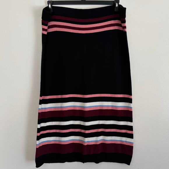 Eva Mendes By New York And Company Striped Knit Skirt Size XXL - Picture 1 of 9